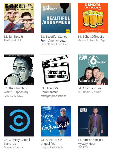 Screenshot of the Director's Comedy podcast
